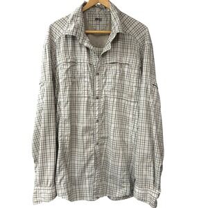 REI Sahara‎ Shirt Mens XXL Performance Tech Mesh Vented Outdoor Hiking Fishing